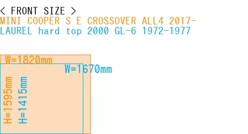 #MINI COOPER S E CROSSOVER ALL4 2017- + LAUREL hard top 2000 GL-6 1972-1977